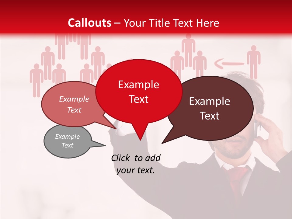 A Man In A Suit Holding A Cell Phone To His Ear PowerPoint Template