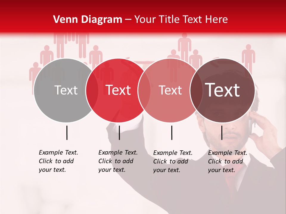 A Man In A Suit Holding A Cell Phone To His Ear PowerPoint Template