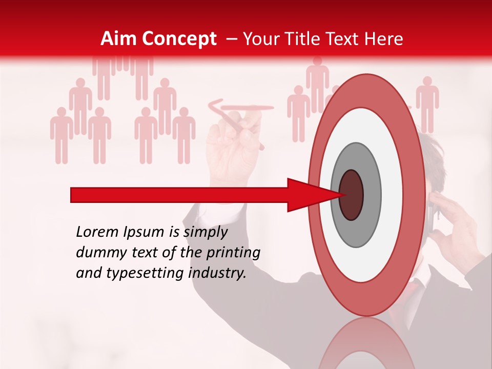 A Man In A Suit Holding A Cell Phone To His Ear PowerPoint Template