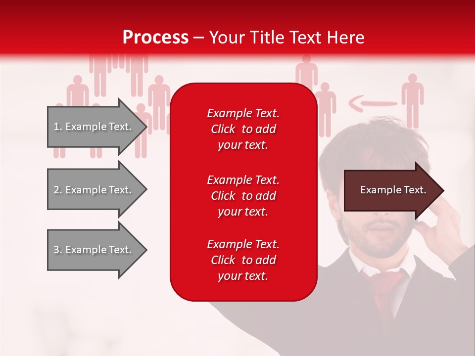 A Man In A Suit Holding A Cell Phone To His Ear PowerPoint Template