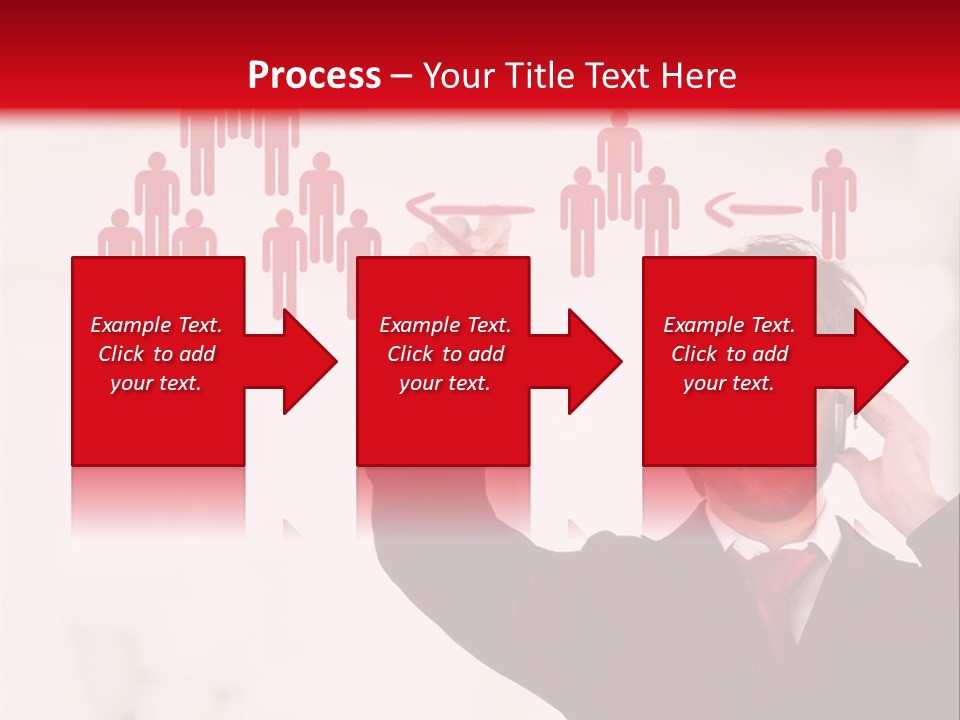 A Man In A Suit Holding A Cell Phone To His Ear PowerPoint Template