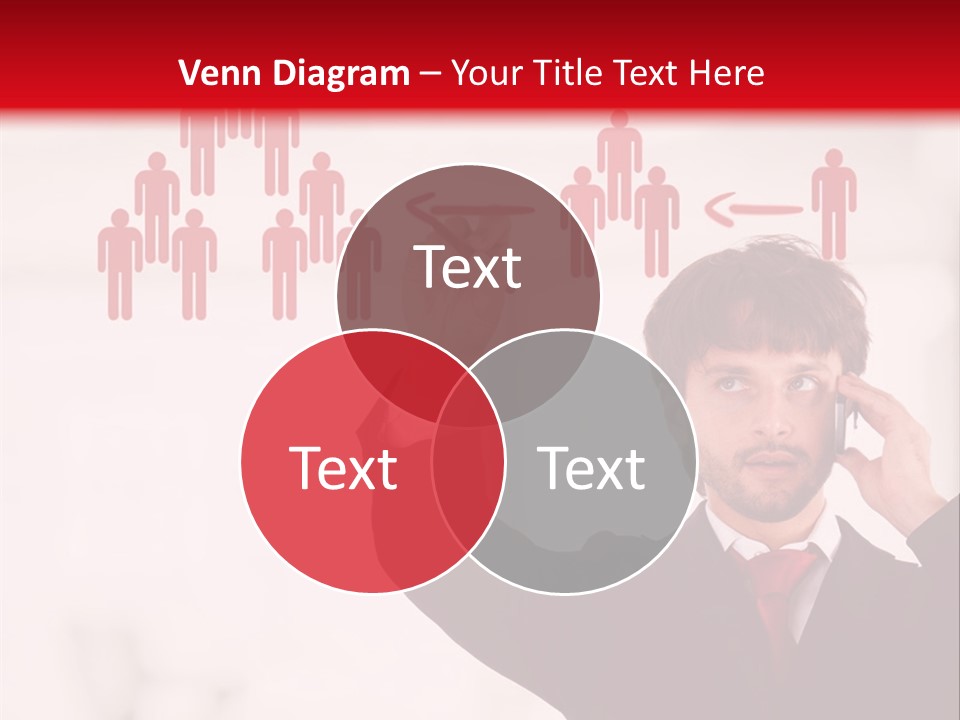 A Man In A Suit Holding A Cell Phone To His Ear PowerPoint Template