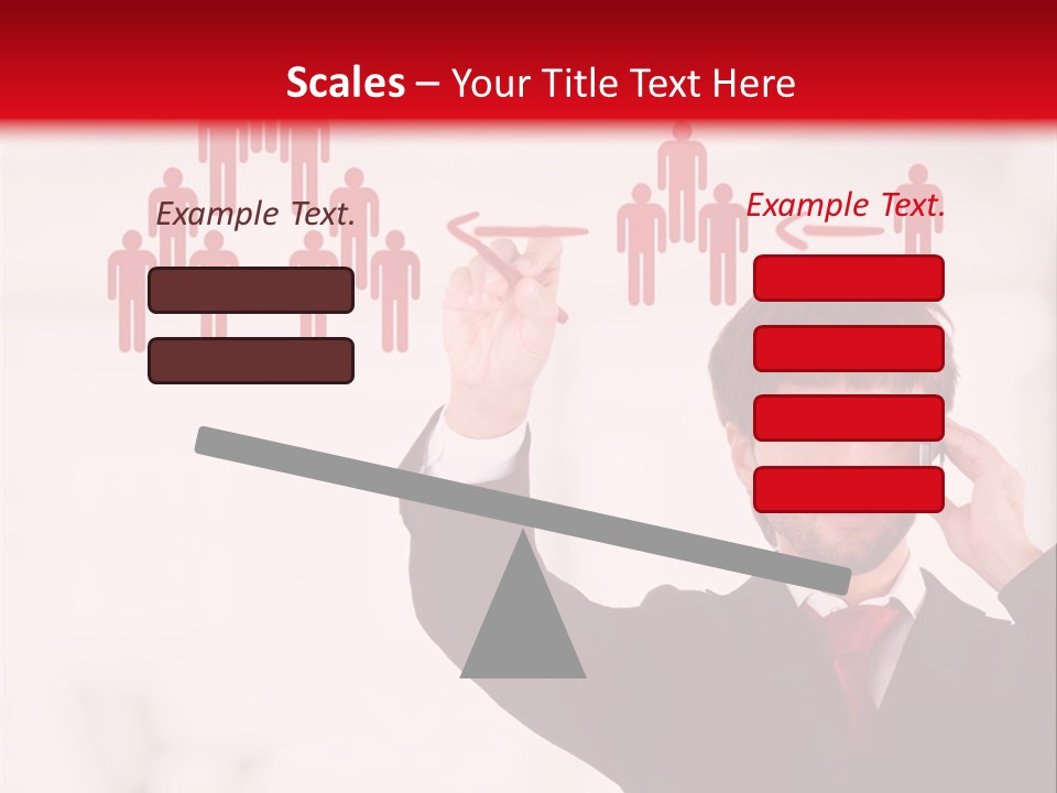 A Man In A Suit Holding A Cell Phone To His Ear PowerPoint Template