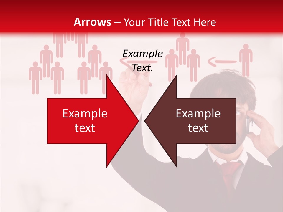 A Man In A Suit Holding A Cell Phone To His Ear PowerPoint Template