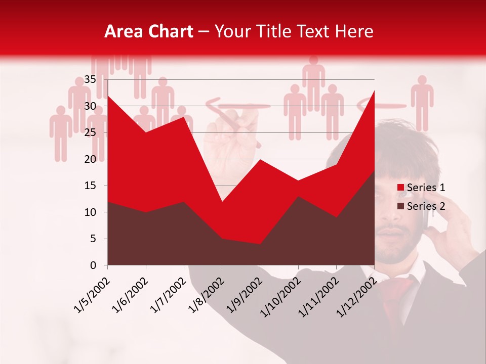 A Man In A Suit Holding A Cell Phone To His Ear PowerPoint Template
