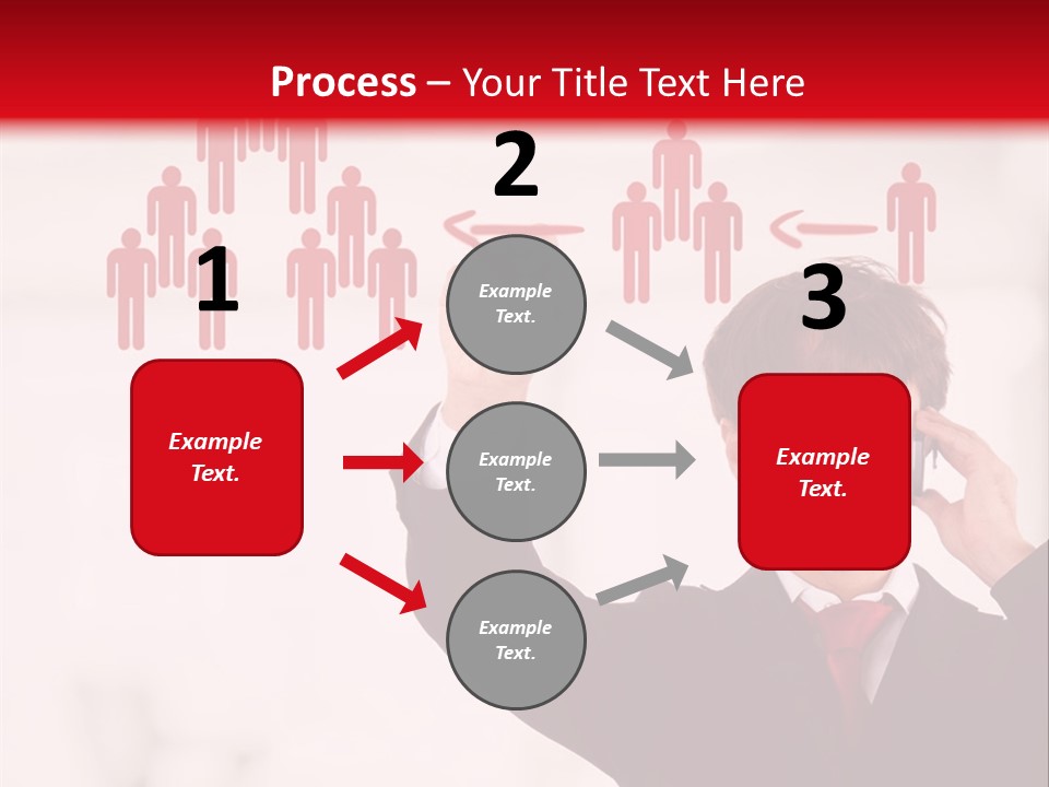 A Man In A Suit Holding A Cell Phone To His Ear PowerPoint Template