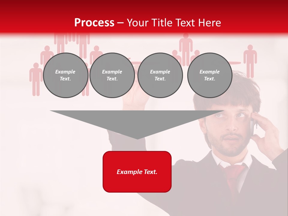 A Man In A Suit Holding A Cell Phone To His Ear PowerPoint Template