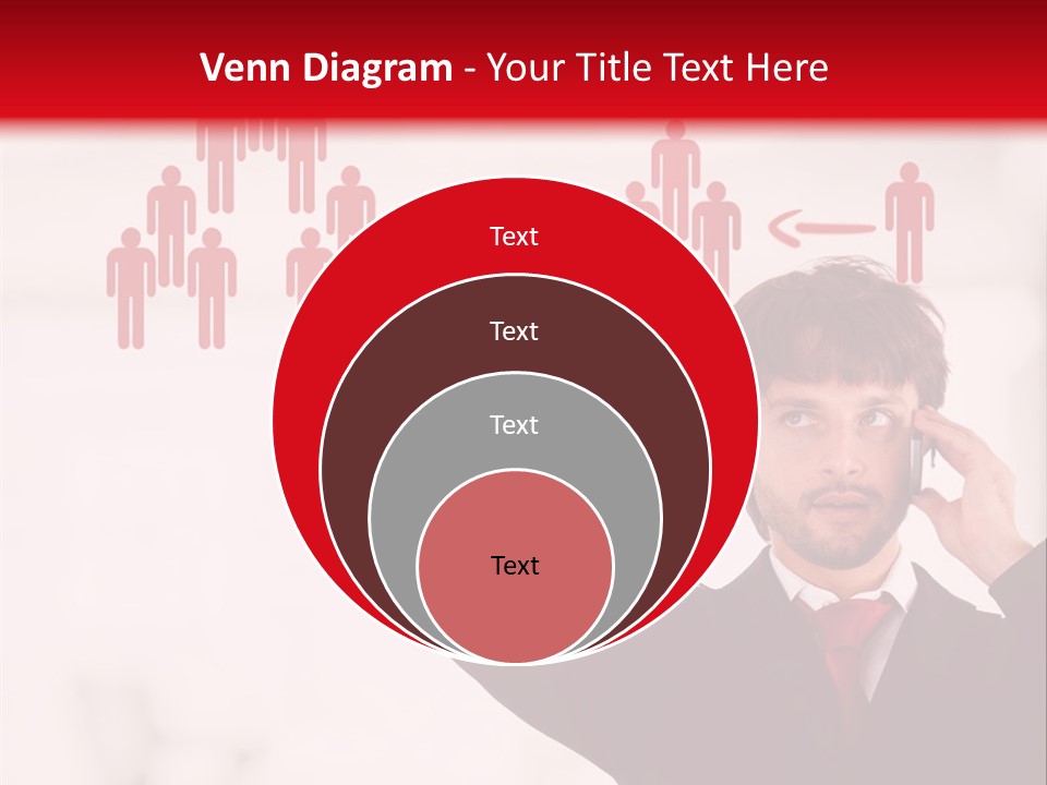A Man In A Suit Holding A Cell Phone To His Ear PowerPoint Template