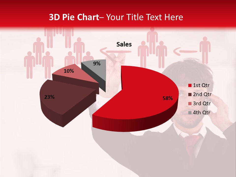 A Man In A Suit Holding A Cell Phone To His Ear PowerPoint Template