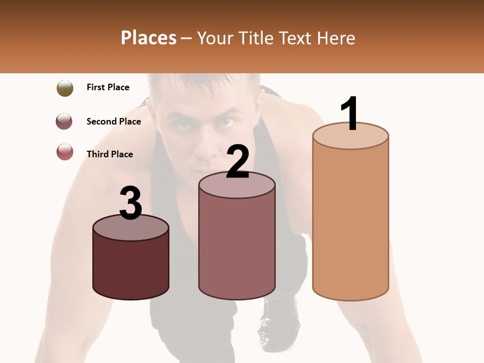 A Man Is Doing A Push Up With His Hands On His Hips PowerPoint Template