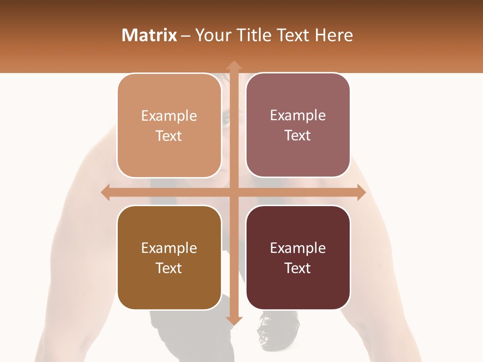 A Man Is Doing A Push Up With His Hands On His Hips PowerPoint Template