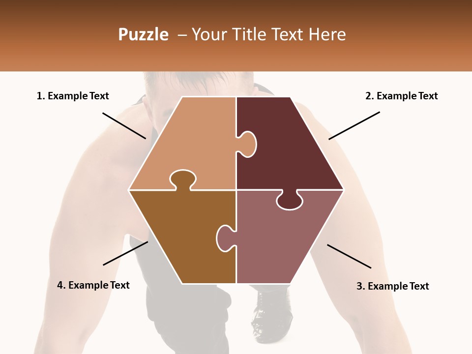 A Man Is Doing A Push Up With His Hands On His Hips PowerPoint Template