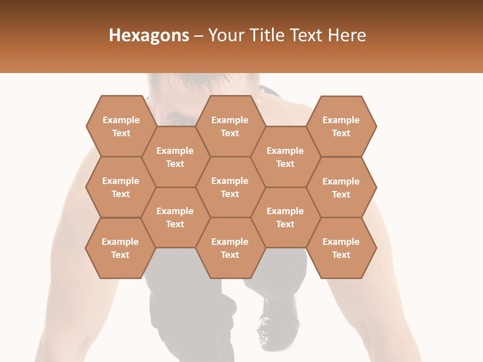 A Man Is Doing A Push Up With His Hands On His Hips PowerPoint Template