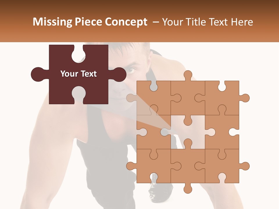 A Man Is Doing A Push Up With His Hands On His Hips PowerPoint Template