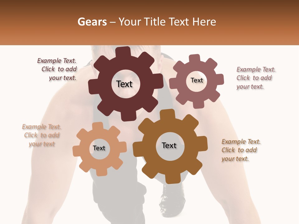 A Man Is Doing A Push Up With His Hands On His Hips PowerPoint Template