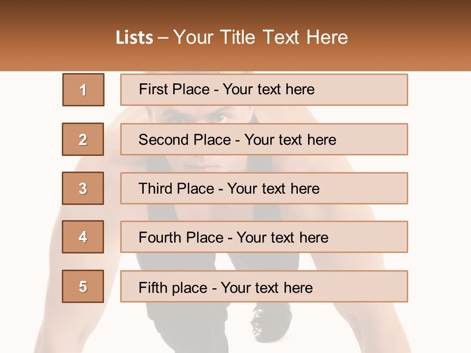 A Man Is Doing A Push Up With His Hands On His Hips PowerPoint Template