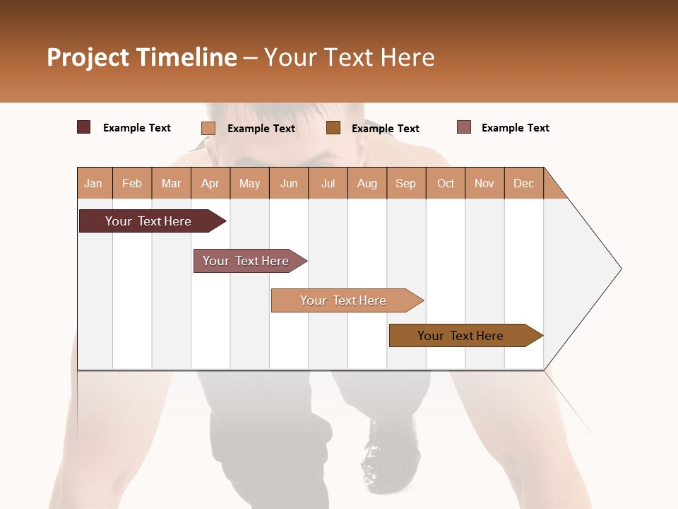 A Man Is Doing A Push Up With His Hands On His Hips PowerPoint Template