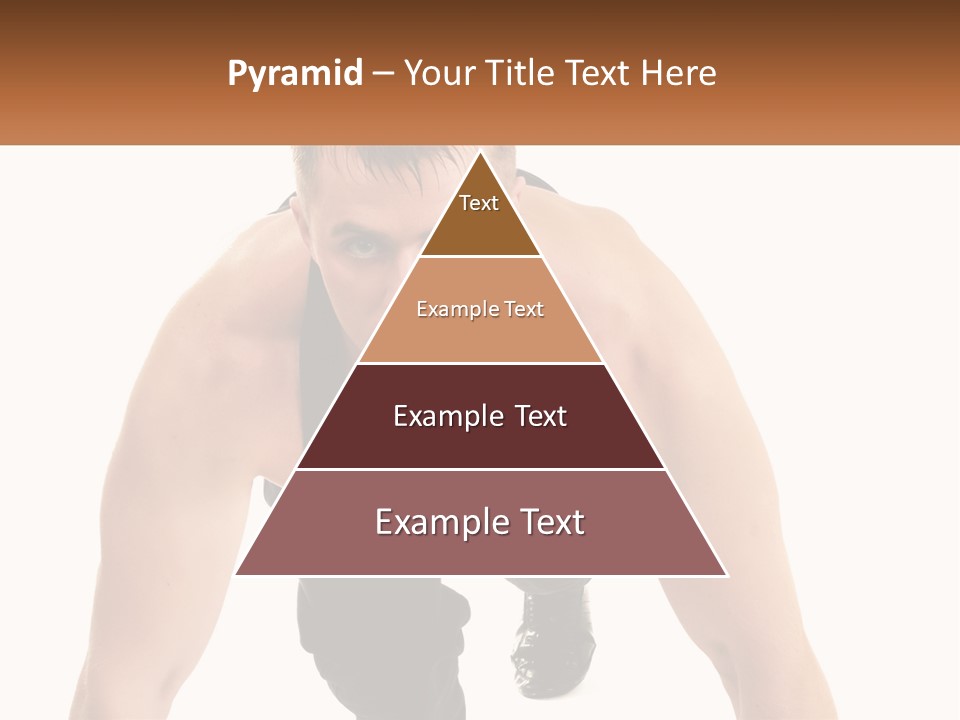 A Man Is Doing A Push Up With His Hands On His Hips PowerPoint Template