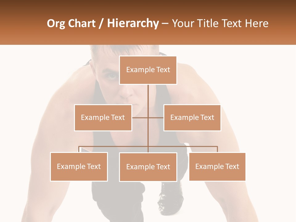 A Man Is Doing A Push Up With His Hands On His Hips PowerPoint Template