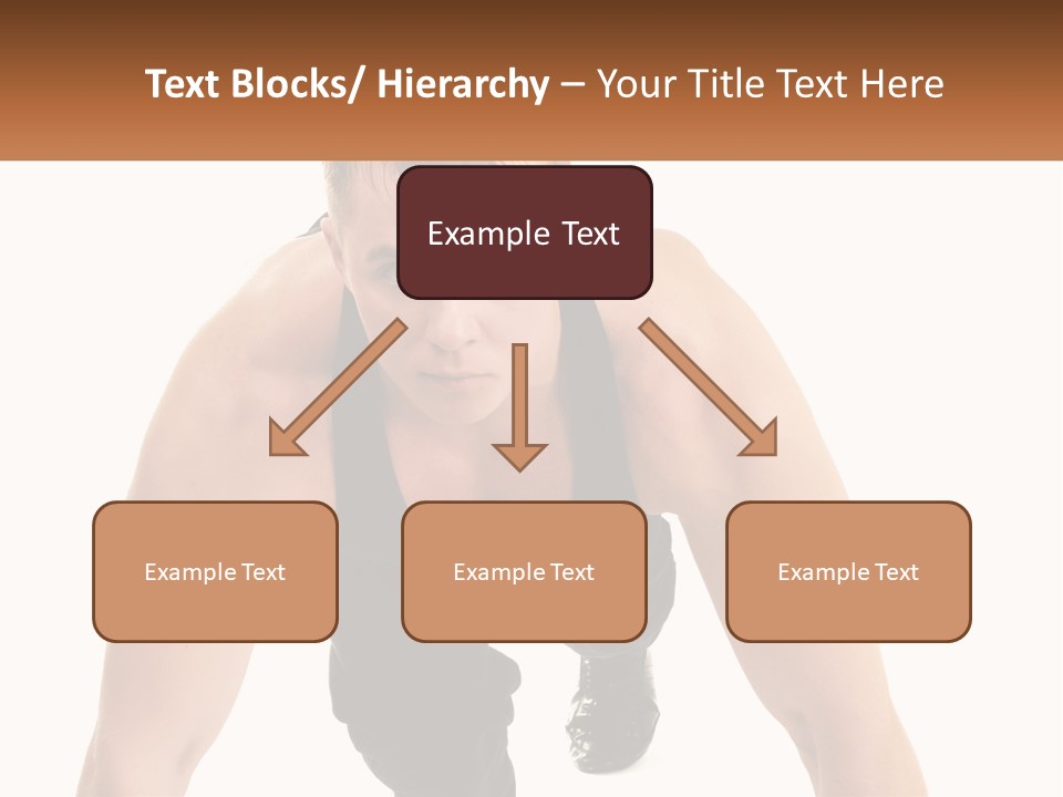 A Man Is Doing A Push Up With His Hands On His Hips PowerPoint Template