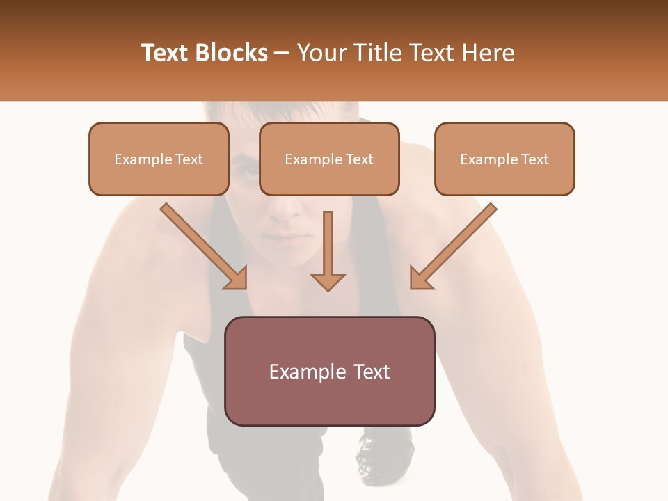 A Man Is Doing A Push Up With His Hands On His Hips PowerPoint Template