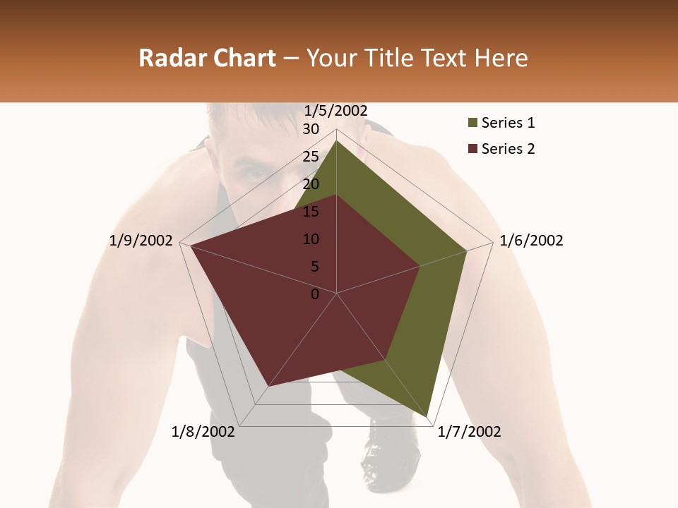 A Man Is Doing A Push Up With His Hands On His Hips PowerPoint Template