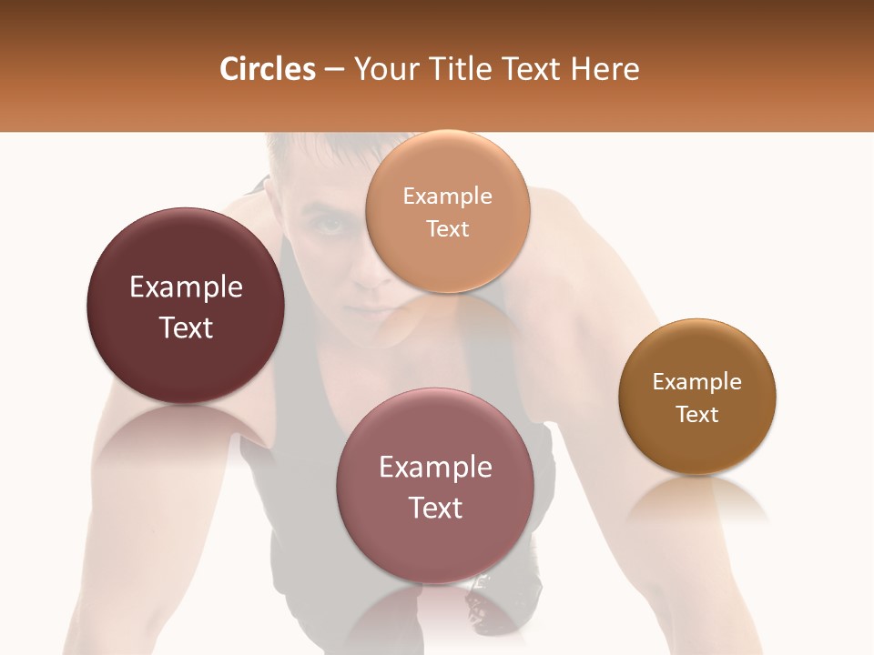 A Man Is Doing A Push Up With His Hands On His Hips PowerPoint Template