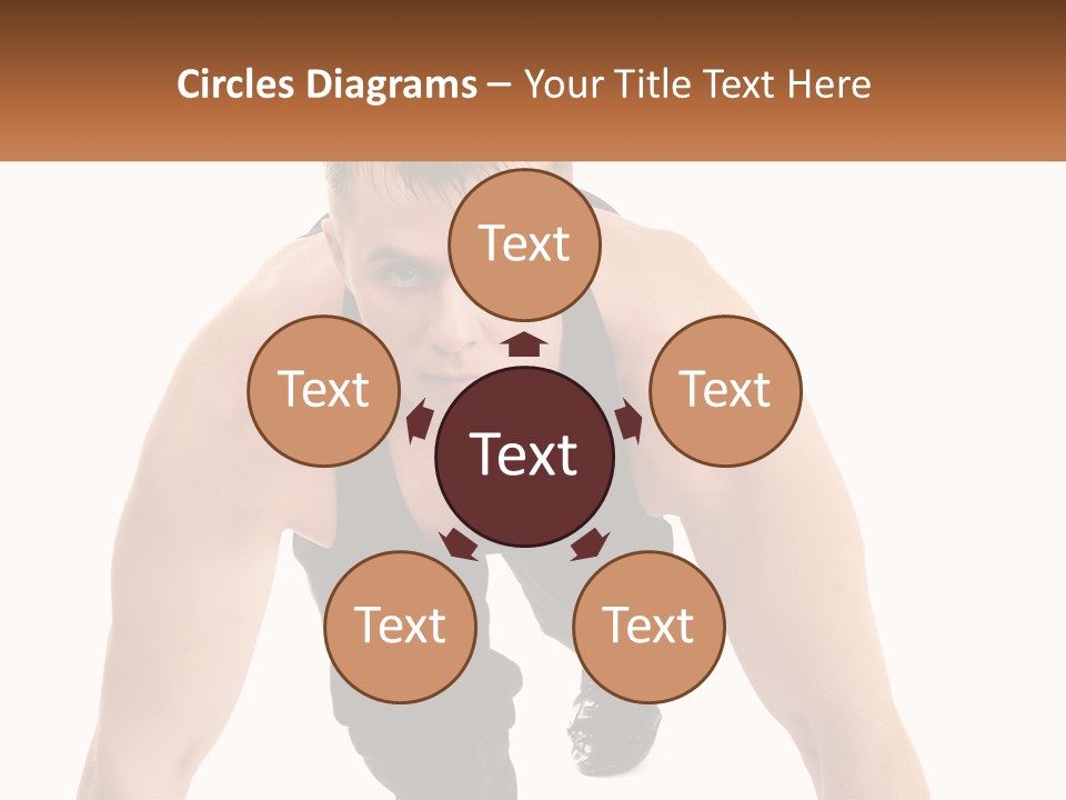 A Man Is Doing A Push Up With His Hands On His Hips PowerPoint Template