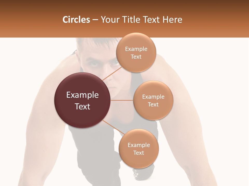 A Man Is Doing A Push Up With His Hands On His Hips PowerPoint Template