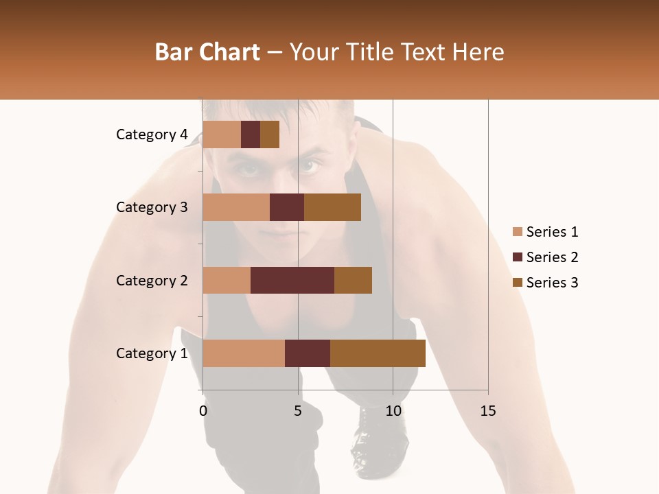 A Man Is Doing A Push Up With His Hands On His Hips PowerPoint Template