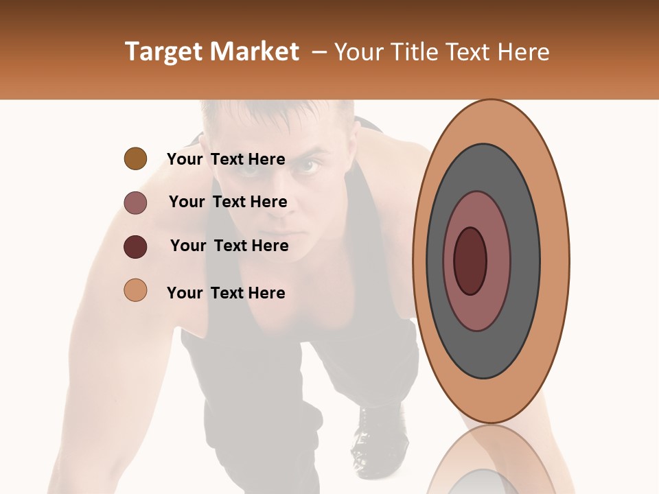 A Man Is Doing A Push Up With His Hands On His Hips PowerPoint Template