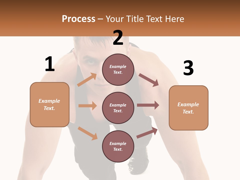 A Man Is Doing A Push Up With His Hands On His Hips PowerPoint Template