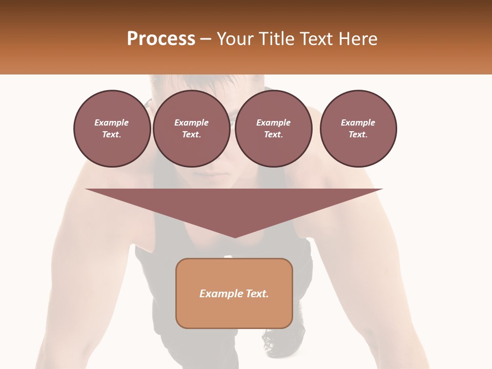 A Man Is Doing A Push Up With His Hands On His Hips PowerPoint Template