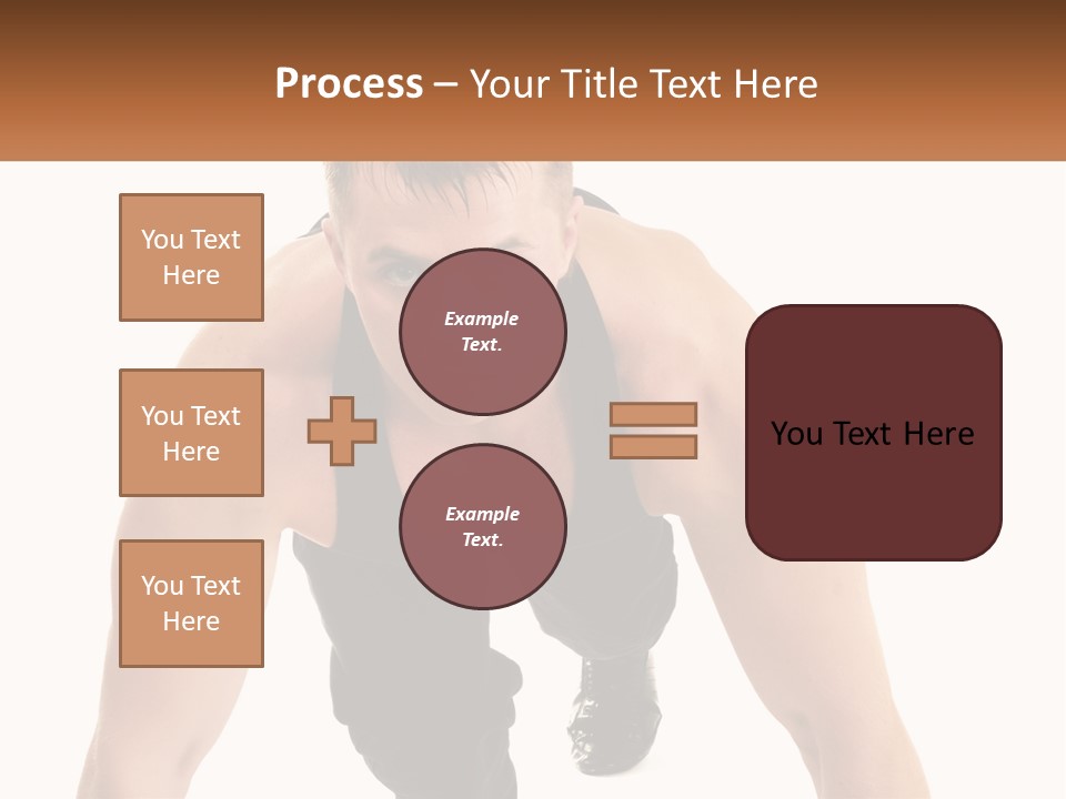 A Man Is Doing A Push Up With His Hands On His Hips PowerPoint Template