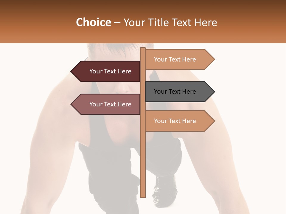 A Man Is Doing A Push Up With His Hands On His Hips PowerPoint Template