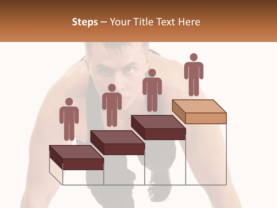 A Man Is Doing A Push Up With His Hands On His Hips PowerPoint Template