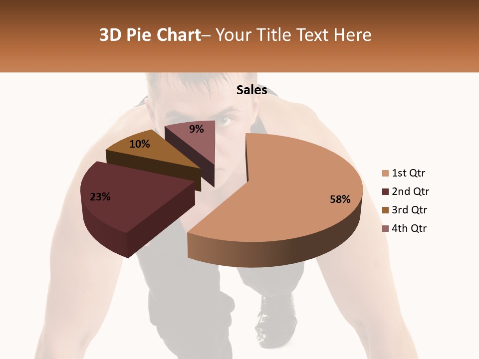 A Man Is Doing A Push Up With His Hands On His Hips PowerPoint Template