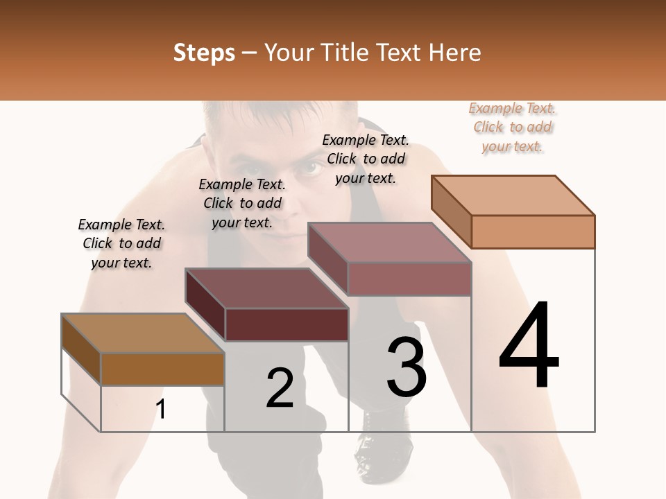 A Man Is Doing A Push Up With His Hands On His Hips PowerPoint Template