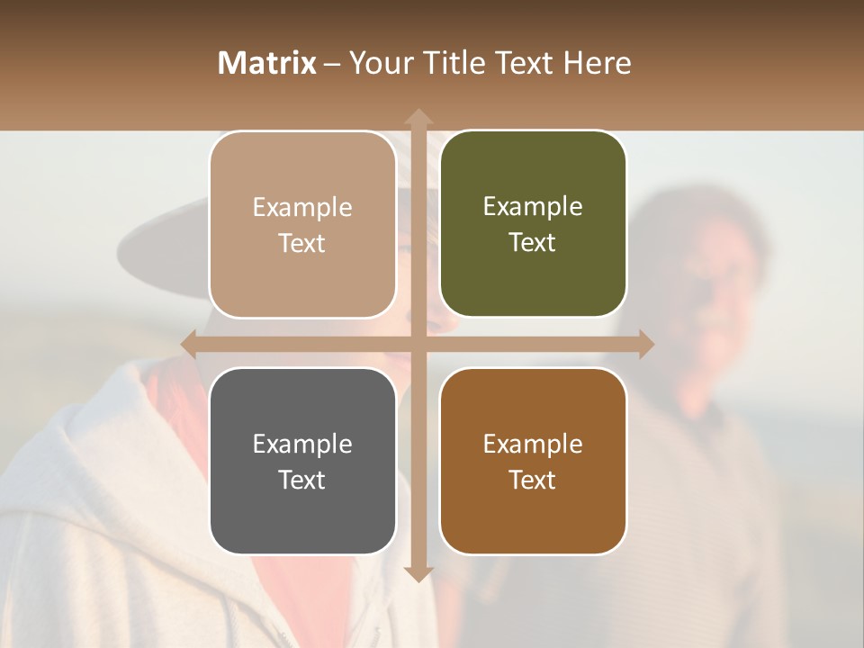 A Man And A Boy Standing Next To Each Other PowerPoint Template