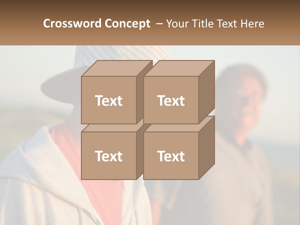 A Man And A Boy Standing Next To Each Other PowerPoint Template