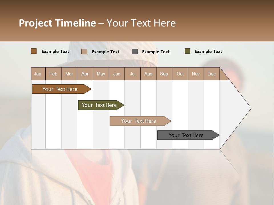 A Man And A Boy Standing Next To Each Other PowerPoint Template