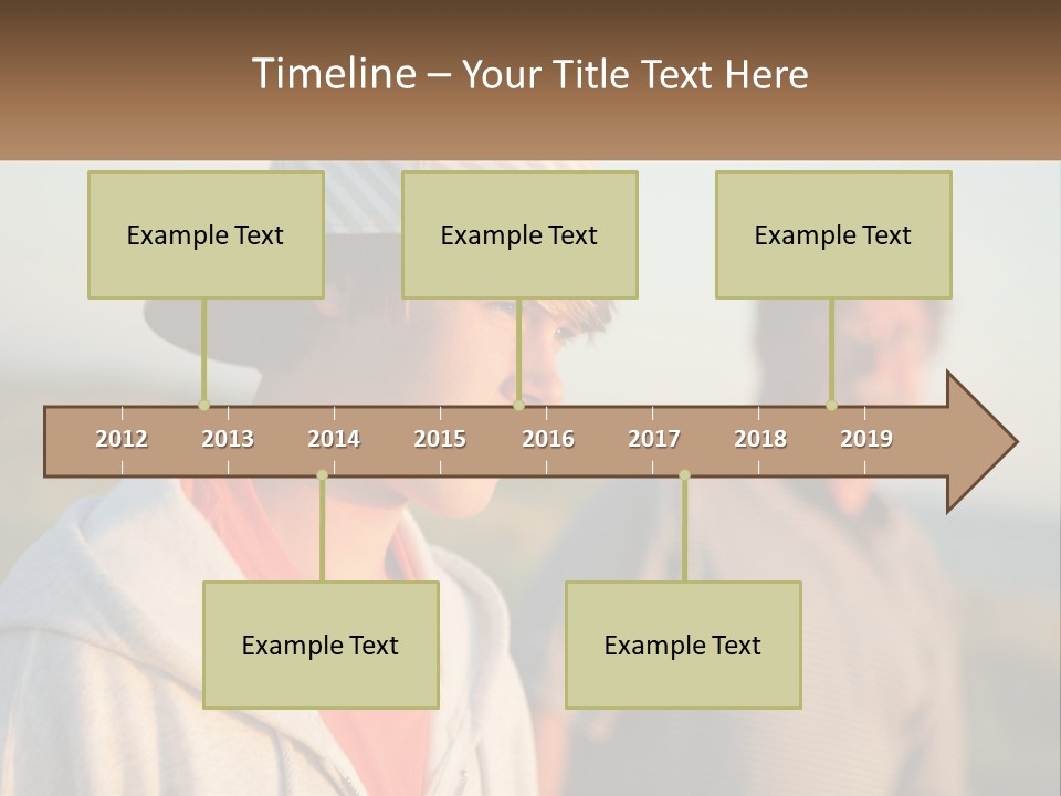 A Man And A Boy Standing Next To Each Other PowerPoint Template