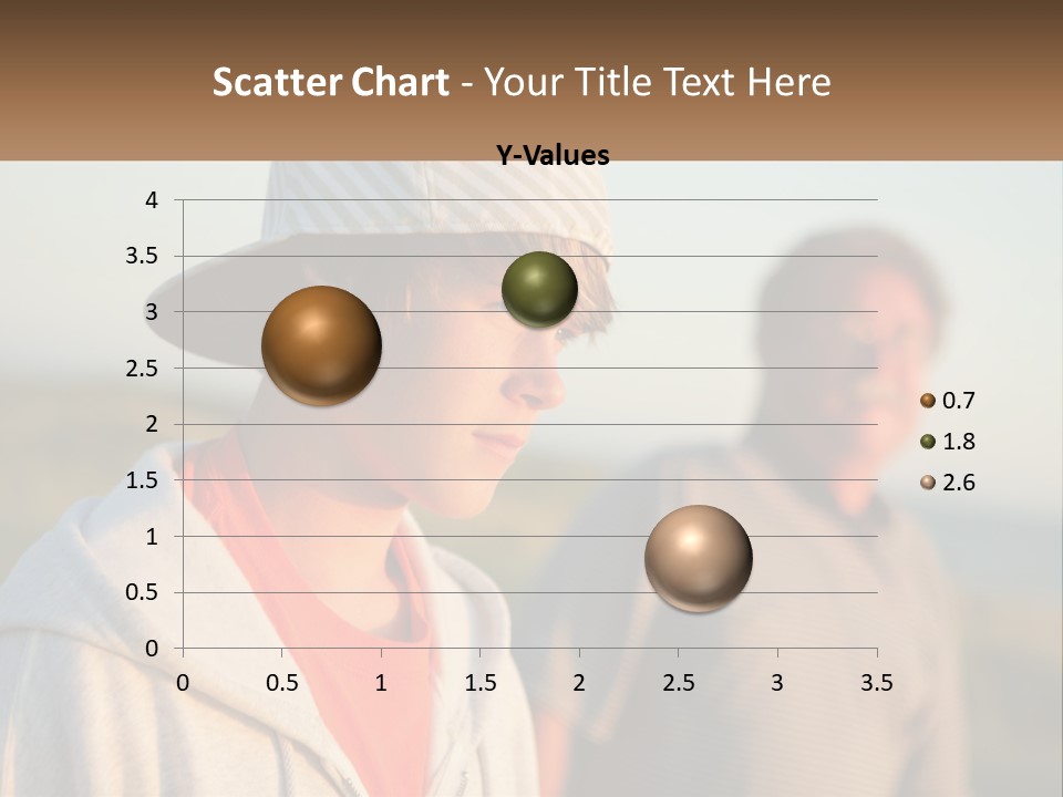 A Man And A Boy Standing Next To Each Other PowerPoint Template