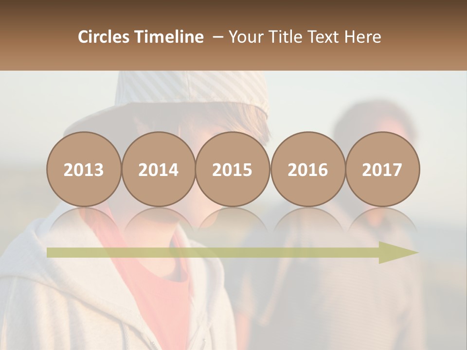 A Man And A Boy Standing Next To Each Other PowerPoint Template