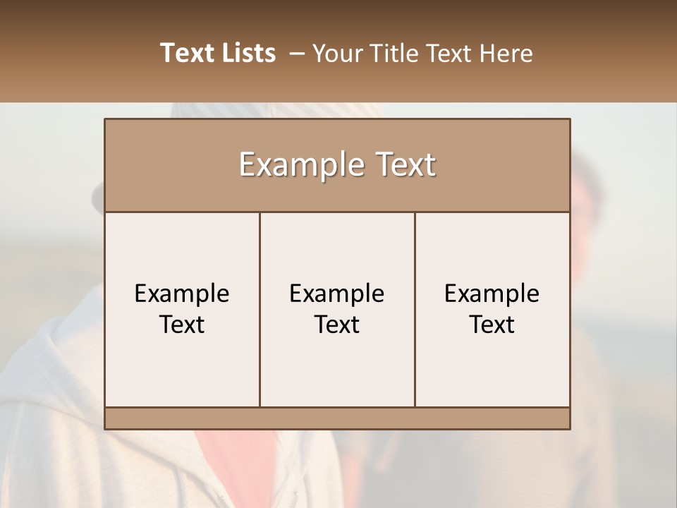 A Man And A Boy Standing Next To Each Other PowerPoint Template