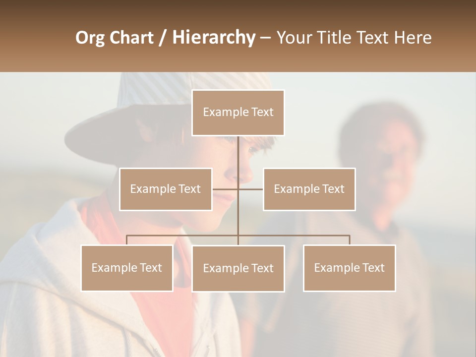 A Man And A Boy Standing Next To Each Other PowerPoint Template