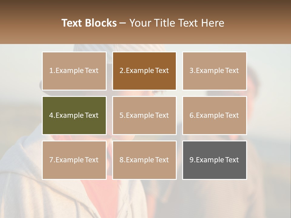 A Man And A Boy Standing Next To Each Other PowerPoint Template