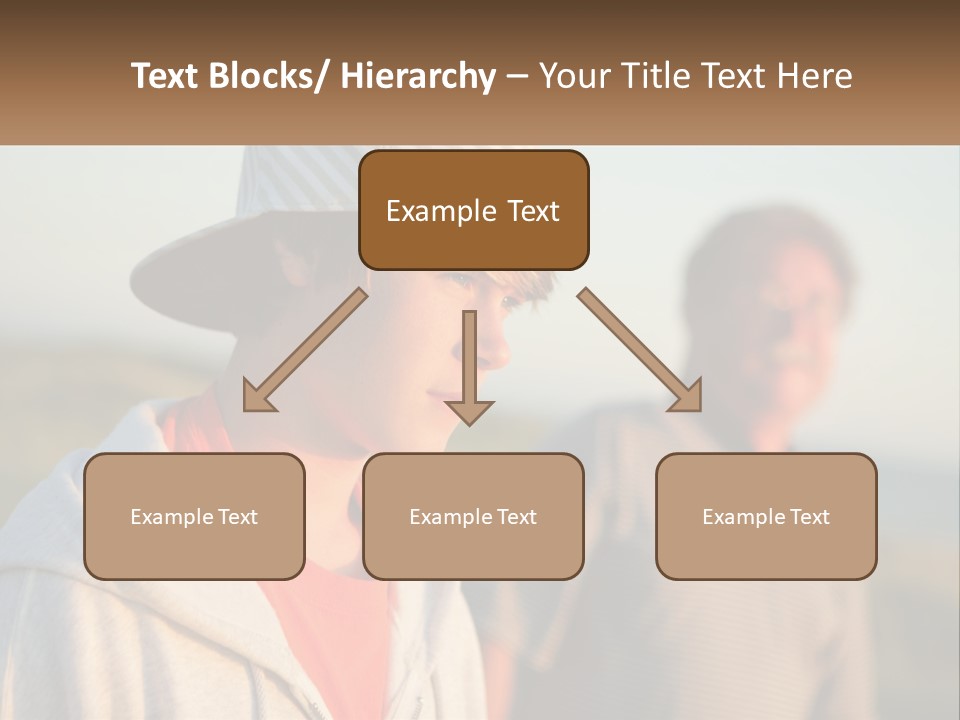 A Man And A Boy Standing Next To Each Other PowerPoint Template