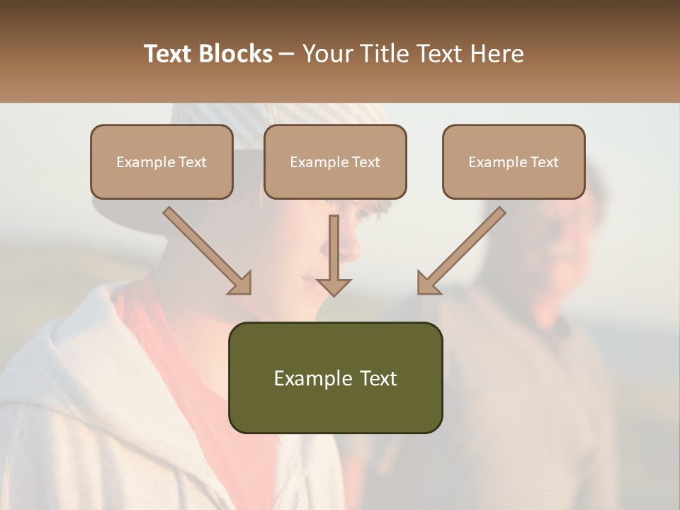 A Man And A Boy Standing Next To Each Other PowerPoint Template
