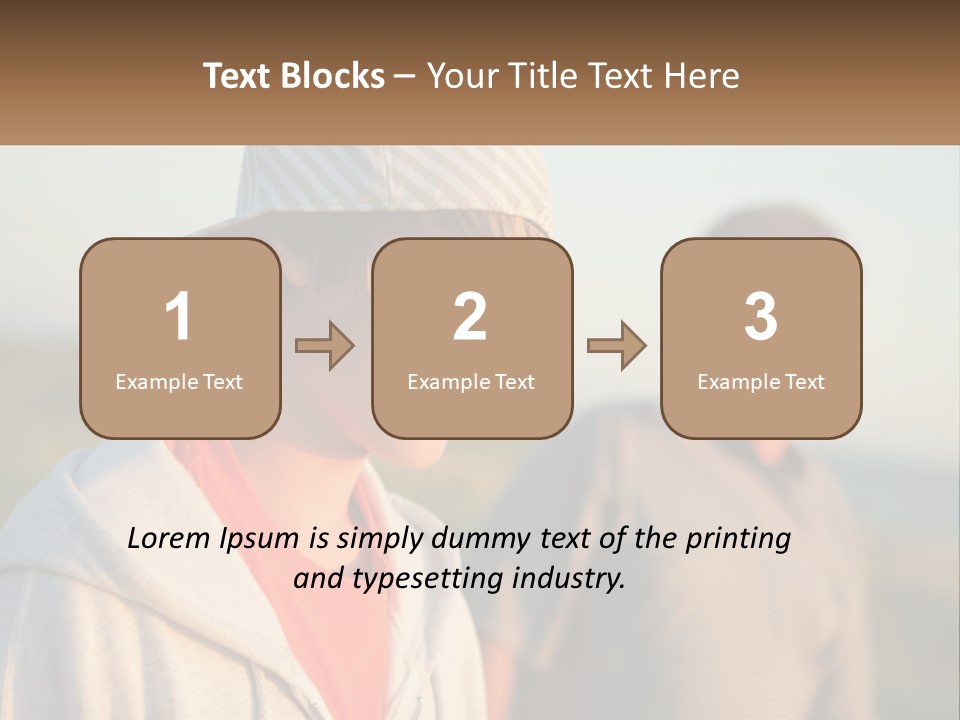 A Man And A Boy Standing Next To Each Other PowerPoint Template